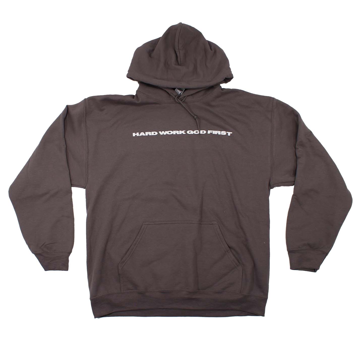 Hard Work God First Hoodie (Charcoal) – We Follow Jesus