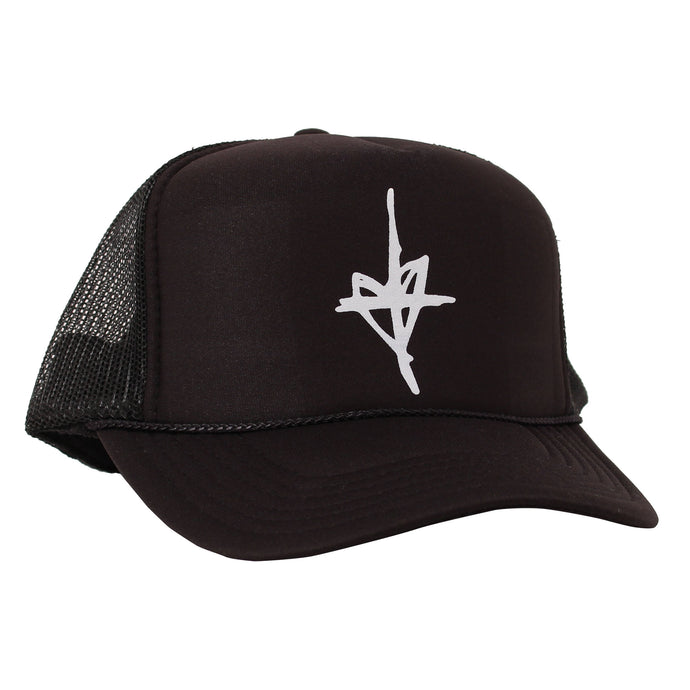 Cross Trucker Hat (Black)