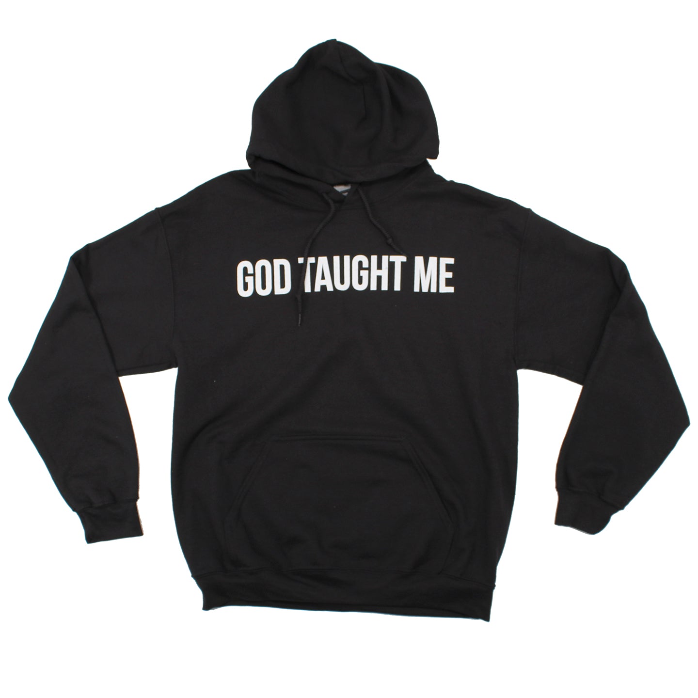 God Taught Me Classic Hoodie Black We Follow Jesus